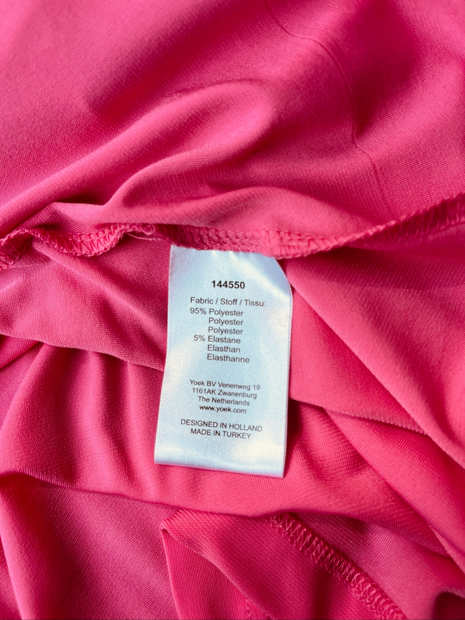 🌺 𝒎𝒛 | Yoek | Tuniek / Jurk | XL 50/52 | roze | Goudkleurige vlinders – photo 7